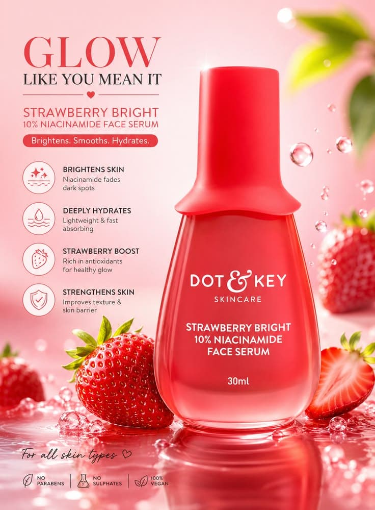 Dot & Key Strawberry Bright 10% Niacinamide Face Serum – 30ml